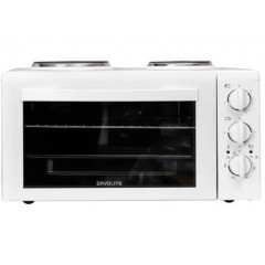 Davoline Star 4008 Ηλεκτρικό Φουρνάκι 38lt με 2 Εστίες White Davoline Star 4008 Ηλεκτρικό Φουρνάκι 38lt με 2 Εστίες White